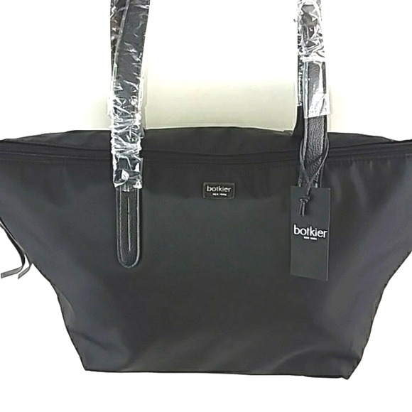 NWT BOTKIER BOND TOTE BLACK LARGE NYLON - Picture 3 of 7